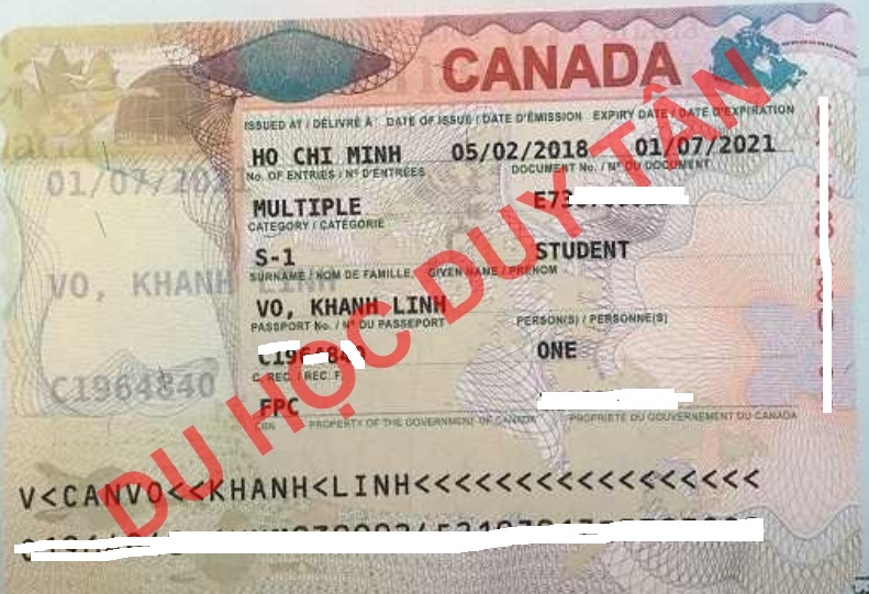 Du học Canada - Chúc mừng Võ Khánh Linh đã có visa du học Trung học Canada